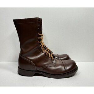 VTG Corcoran 1510 Jump Combat Cap Toe Brown Leather Boots Men’s Size 10.5 D